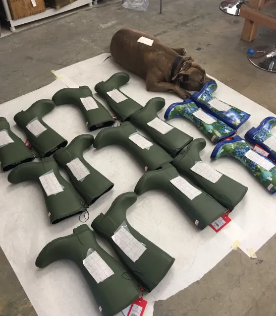 25 Pairs of Custom Painted Hunter Boots + 1 Bag - Custom Order