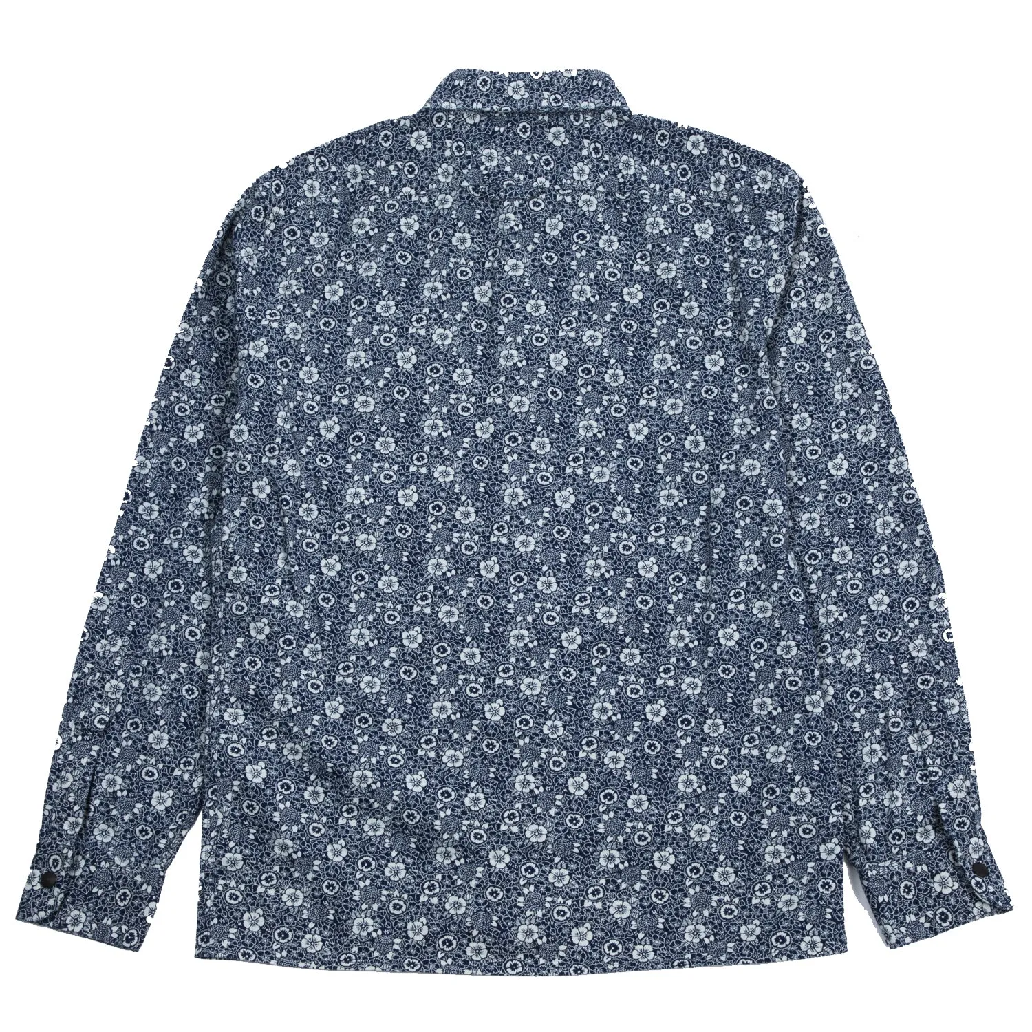 A.B.C.L. - Cali Indigo Flower Overshirt - Indigo/White