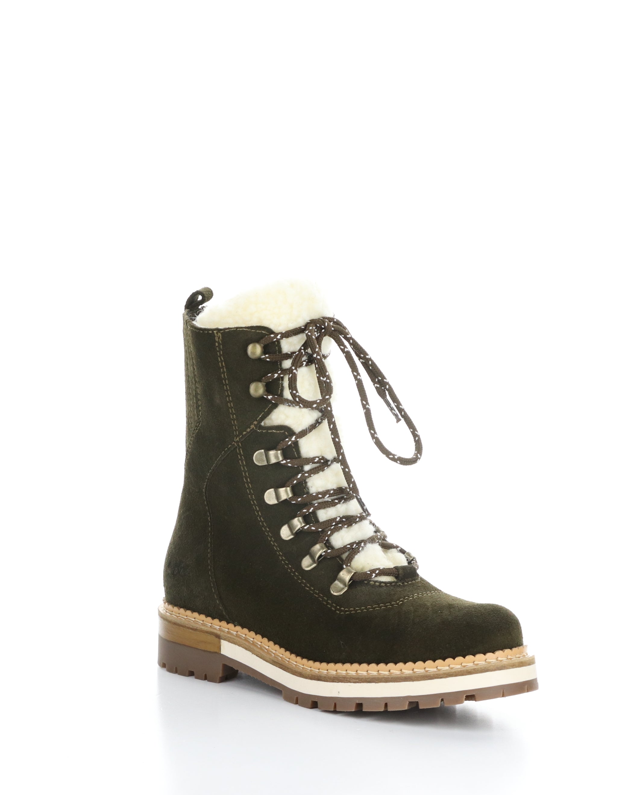 ADA OLIVE Round Toe Boots