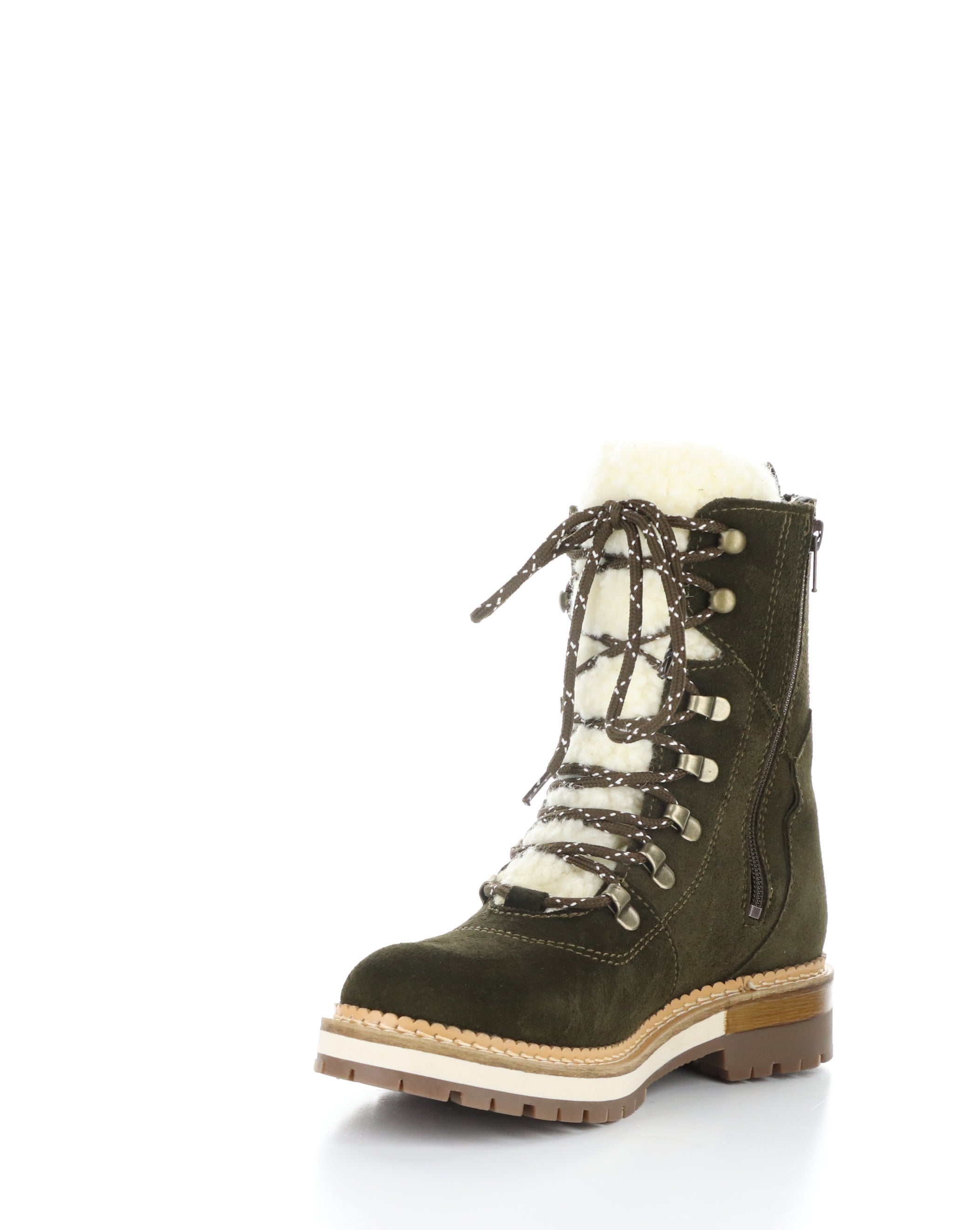 ADA OLIVE Round Toe Boots