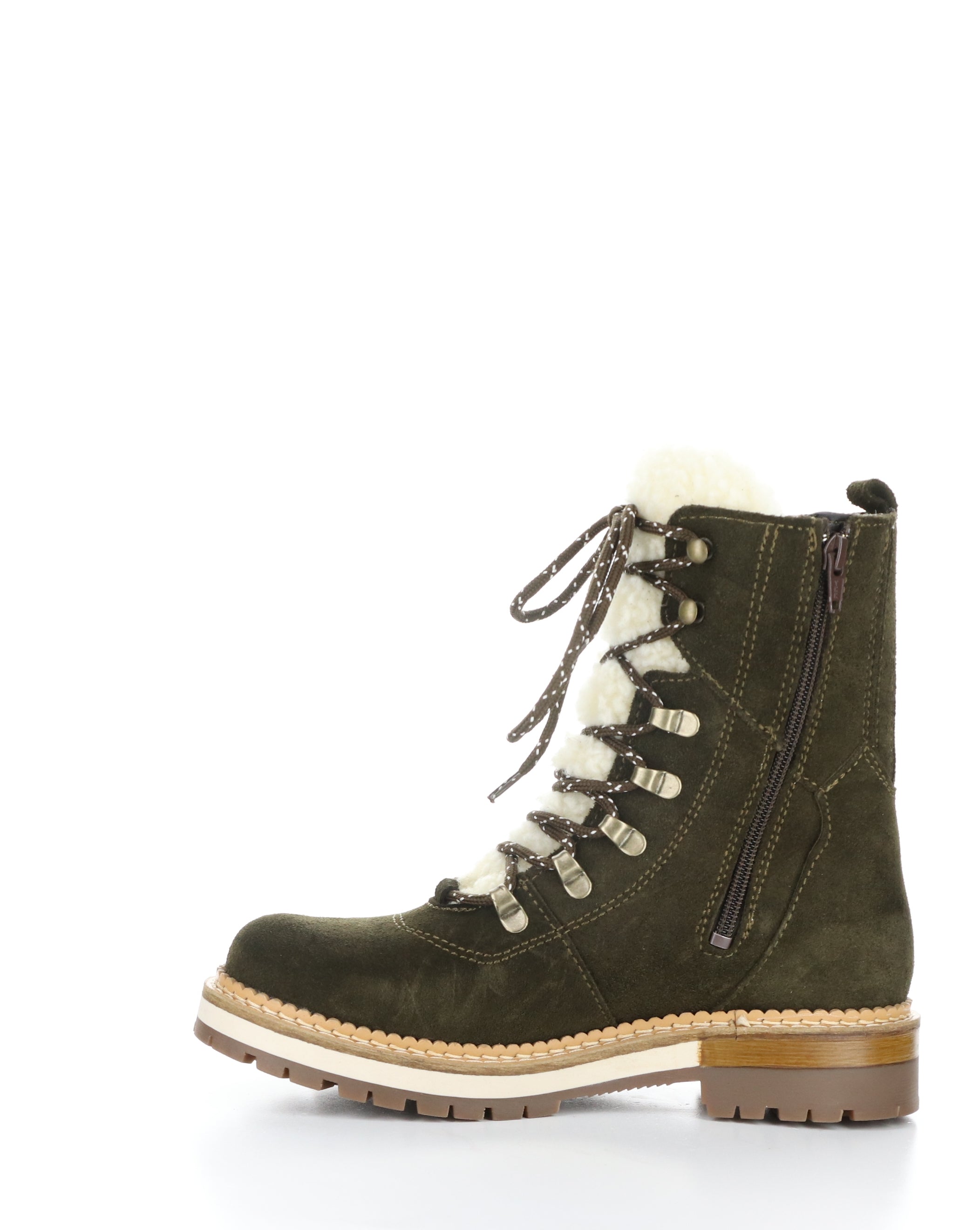 ADA OLIVE Round Toe Boots