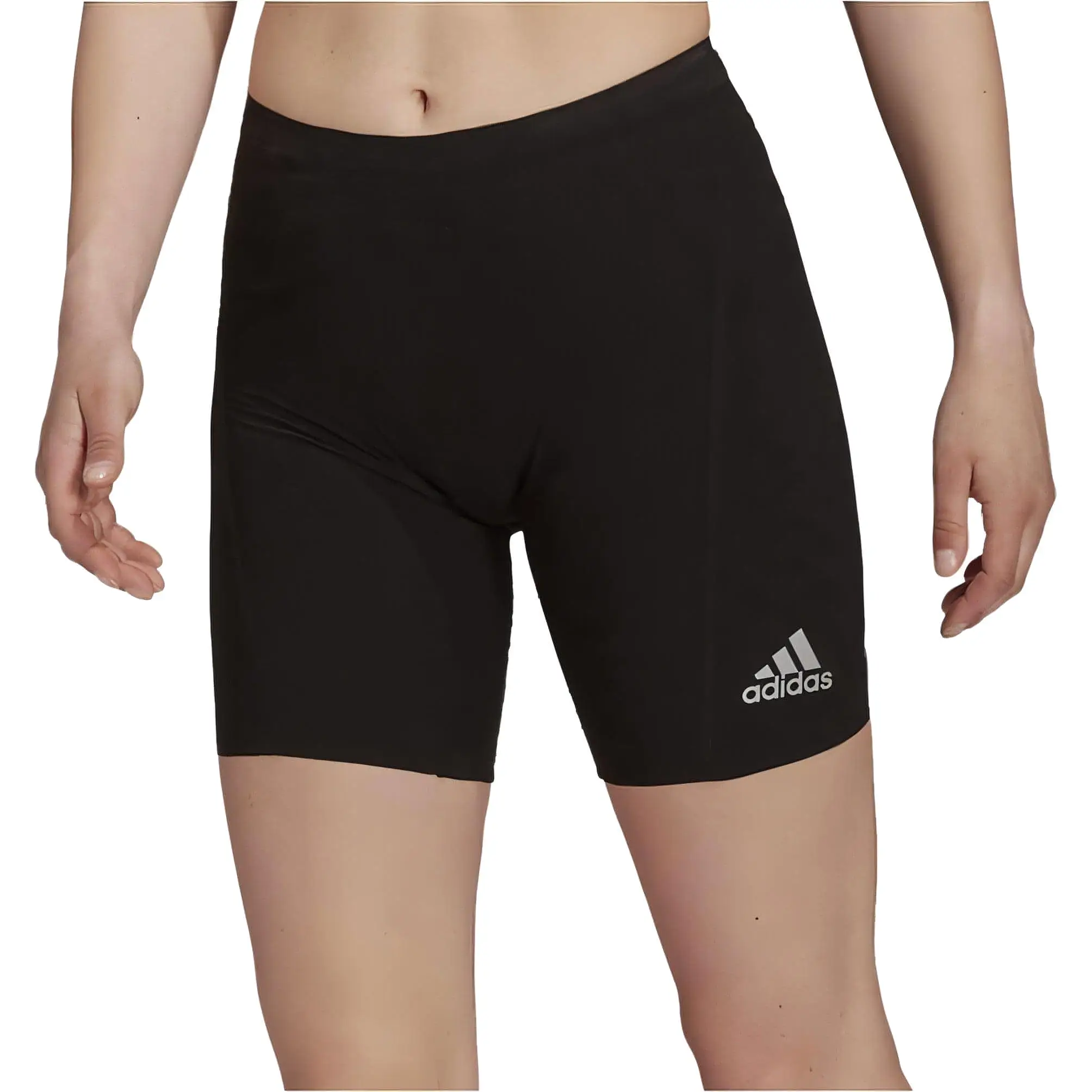 adidas Adizero PrimeWeave Womens Short Running Tights - Black