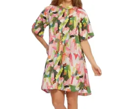 Akira Dress - Pink/Lime