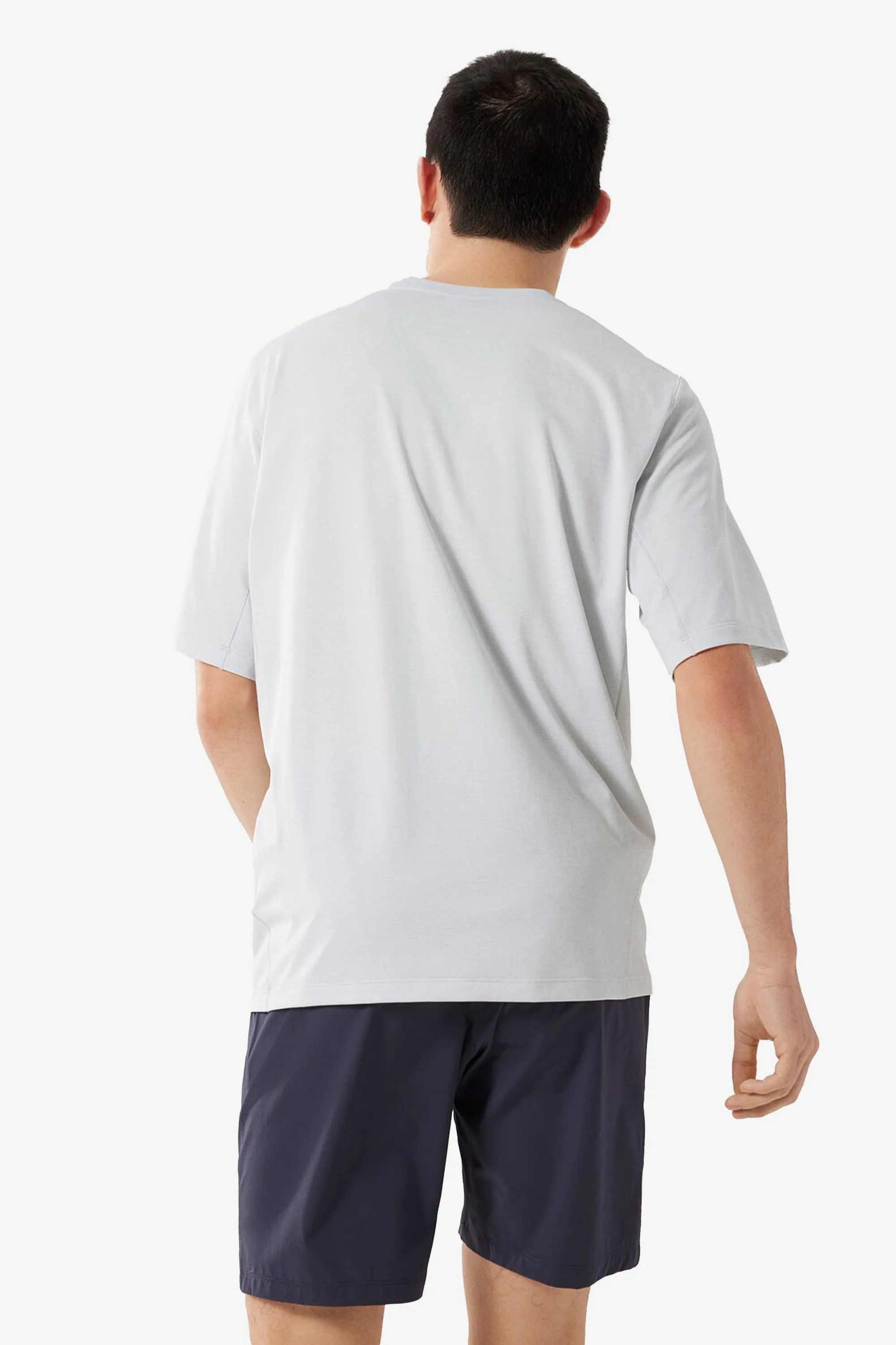 Arc'teryx Men's Cormac Logo SS Shirt in Atmos Heather