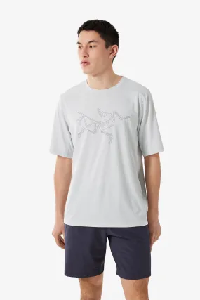 Arc'teryx Men's Cormac Logo SS Shirt in Atmos Heather