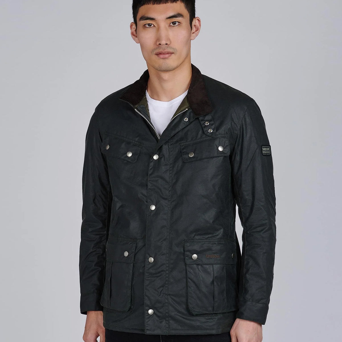 Barbour Intl - Duke Wax Jacket in Sage