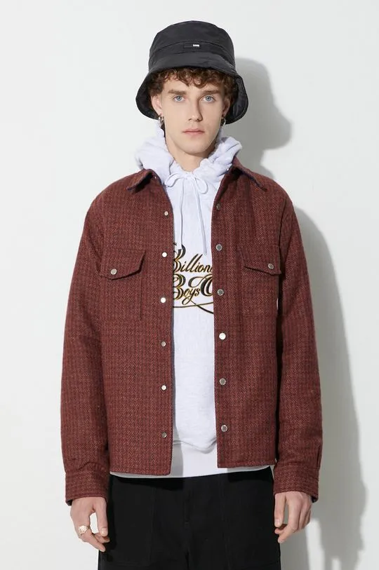 Billionaire Boys Club wool jacket maroon color