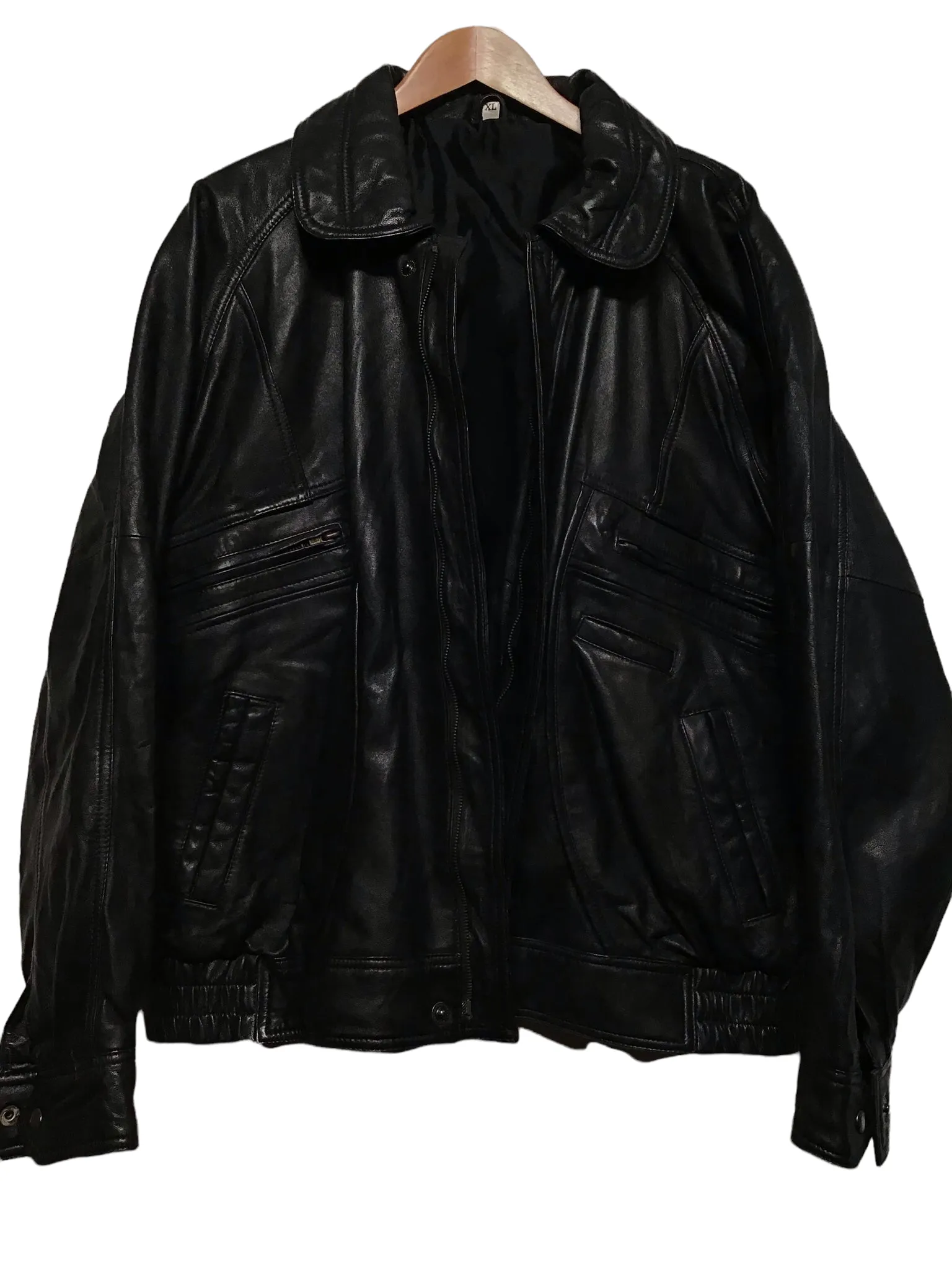 Black Leather Jacket (Size L)