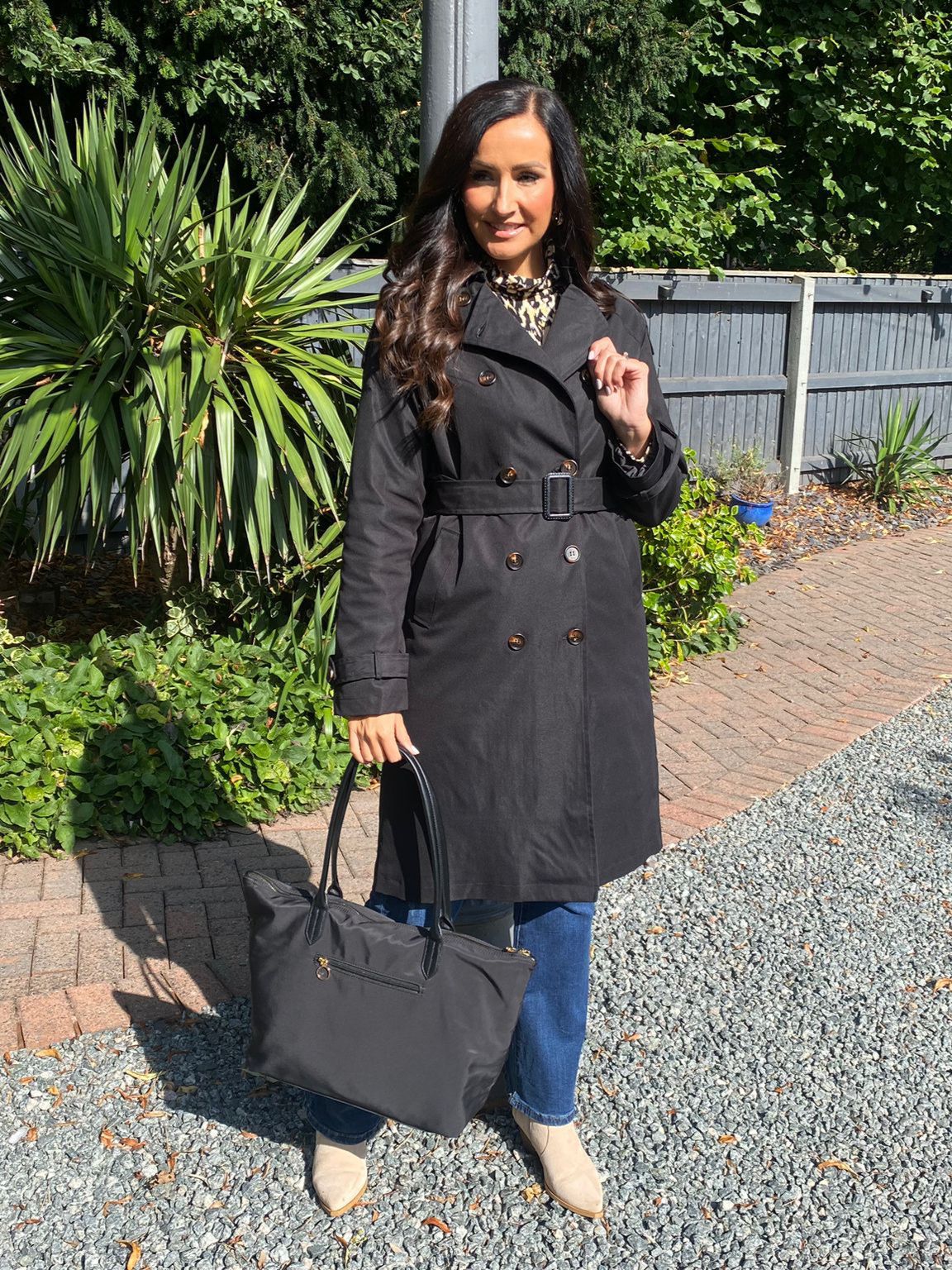 Black Trench Coat Trudie