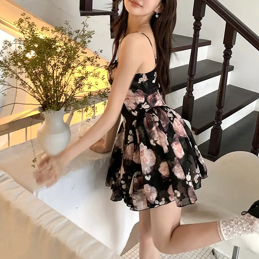 Blossom Black Dress