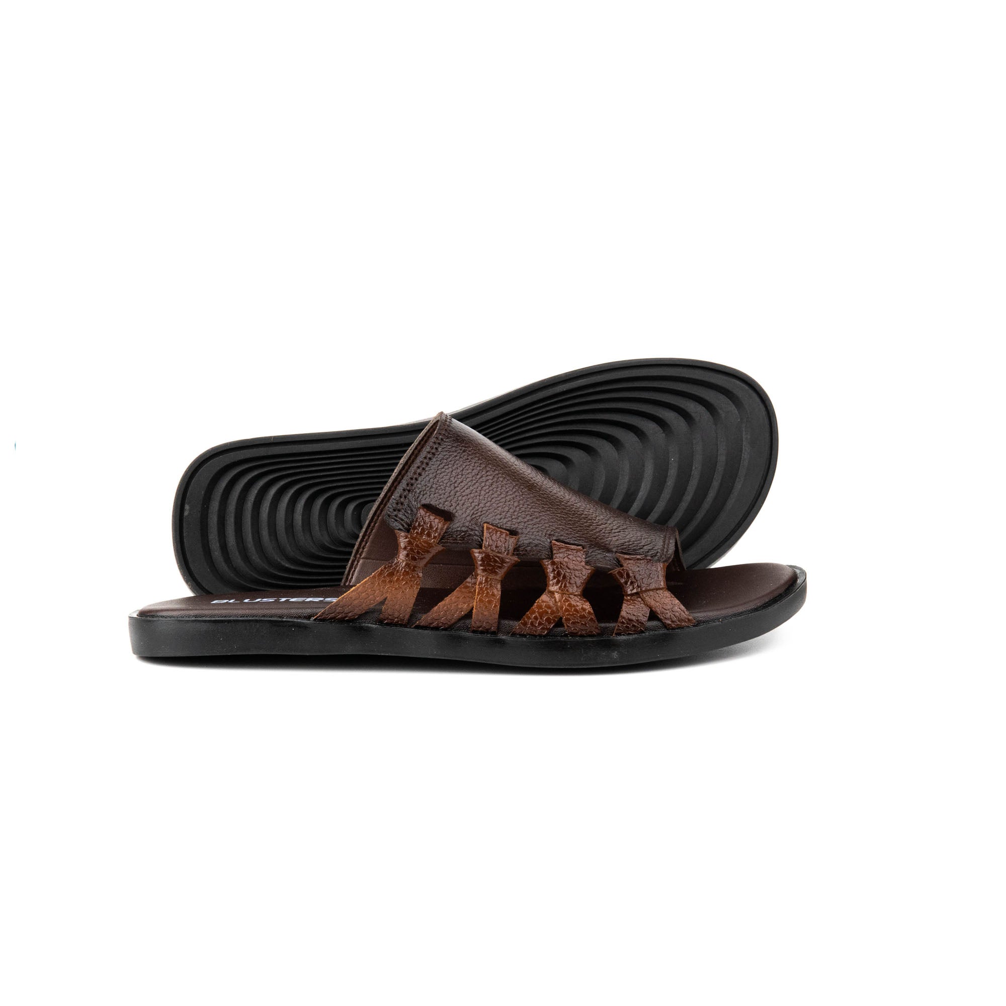 Brown Premium Leather Slippers