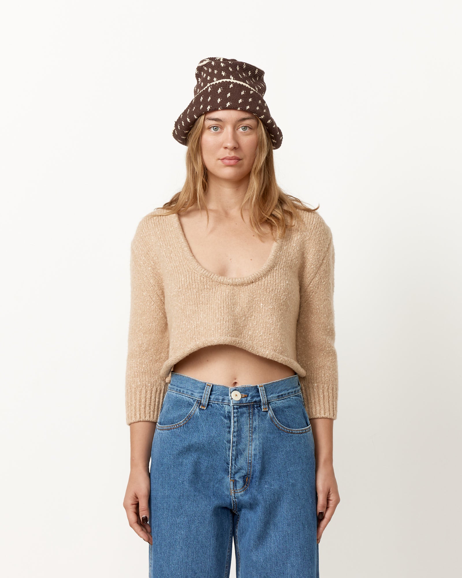 Bubble Crop Sweater