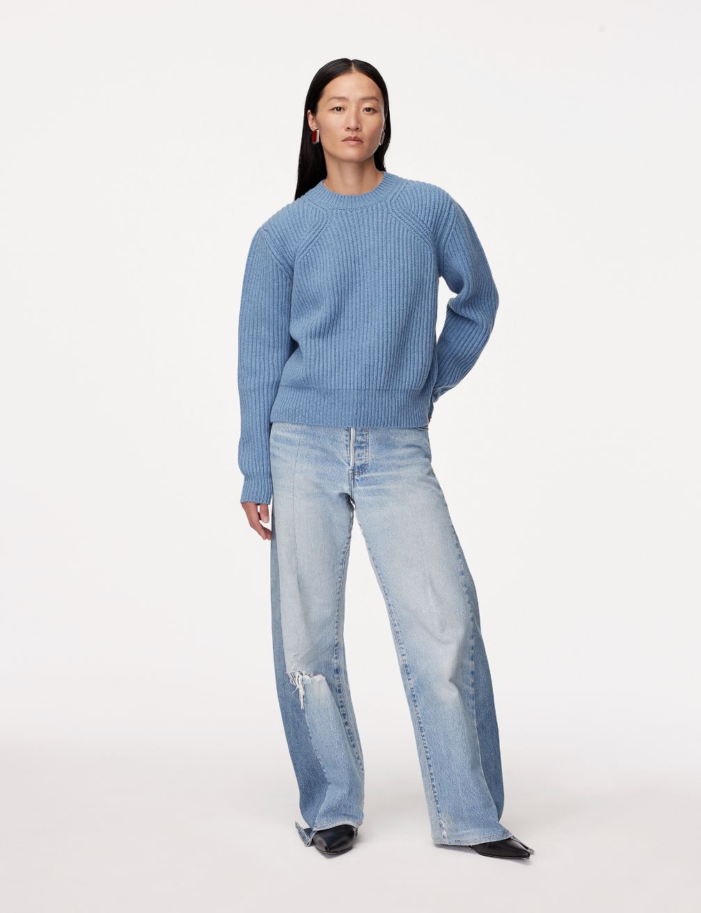 Cashmere Ribbed Sweater