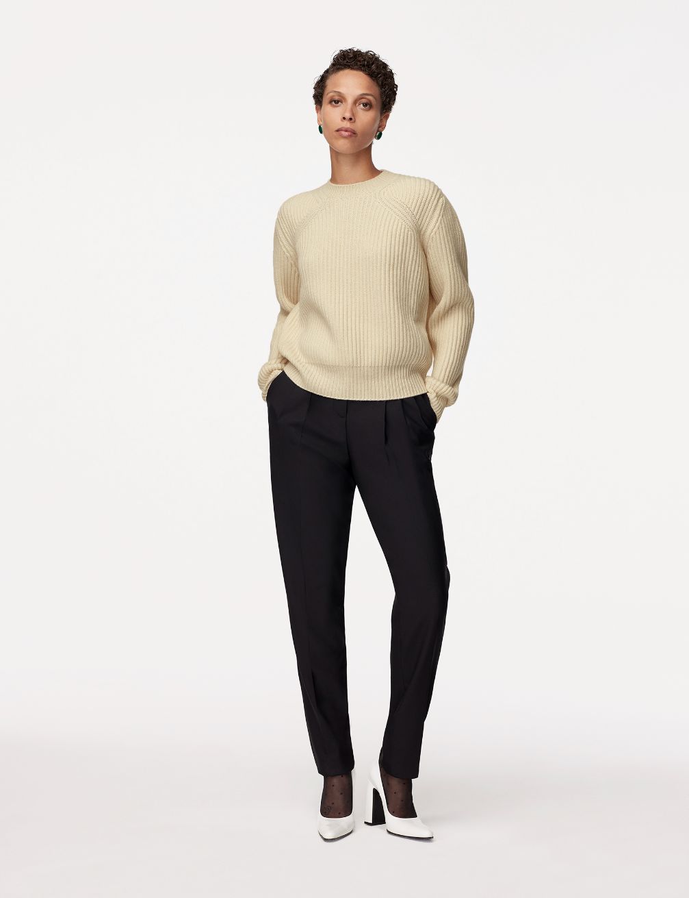 Cashmere Ribbed Sweater