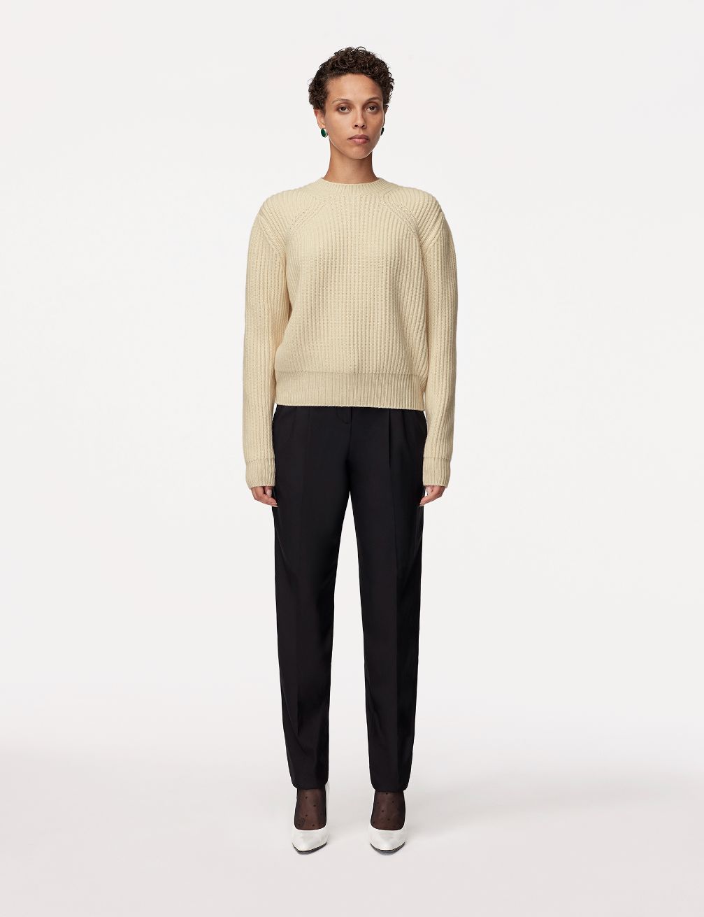 Cashmere Ribbed Sweater