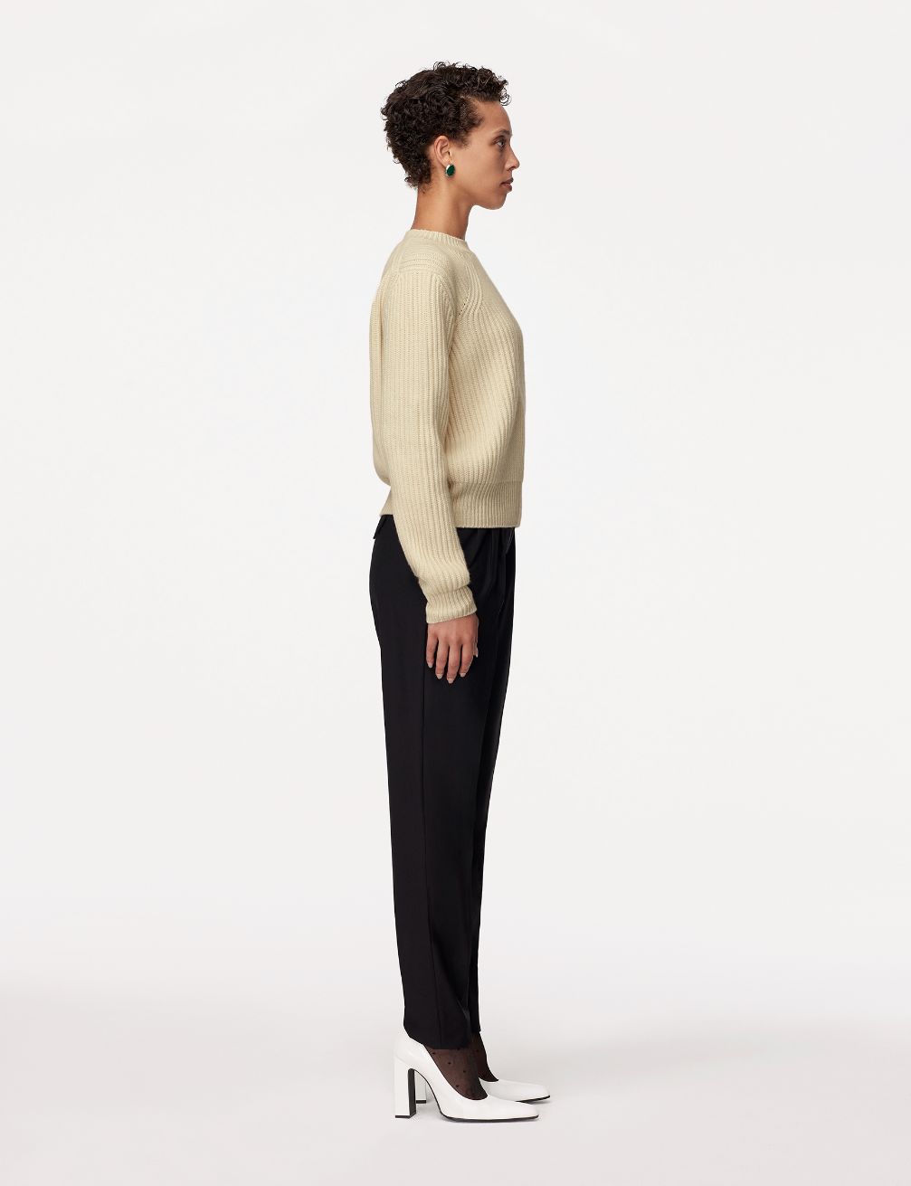 Cashmere Ribbed Sweater