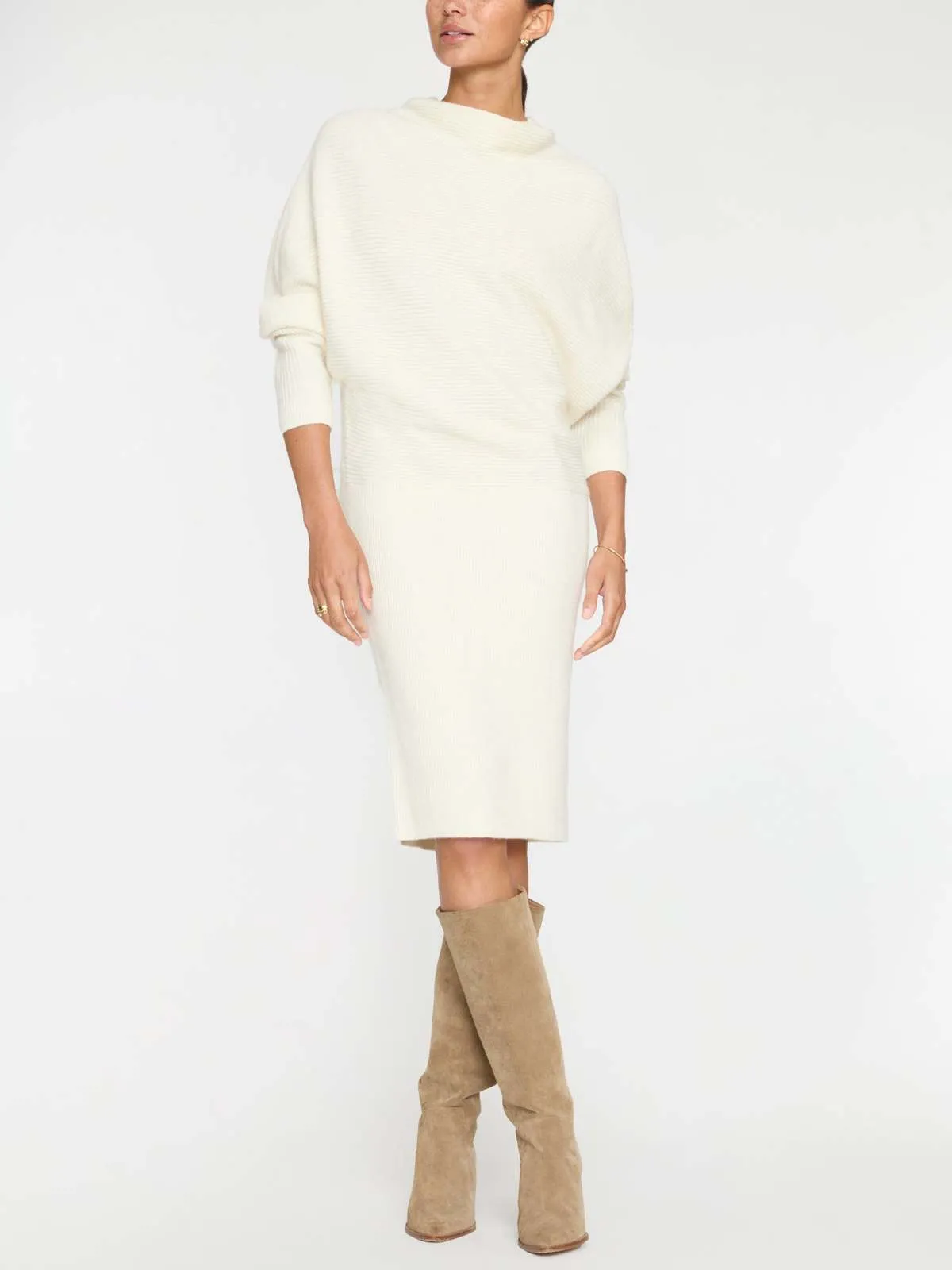 Clede Sweater Dress - Ivory