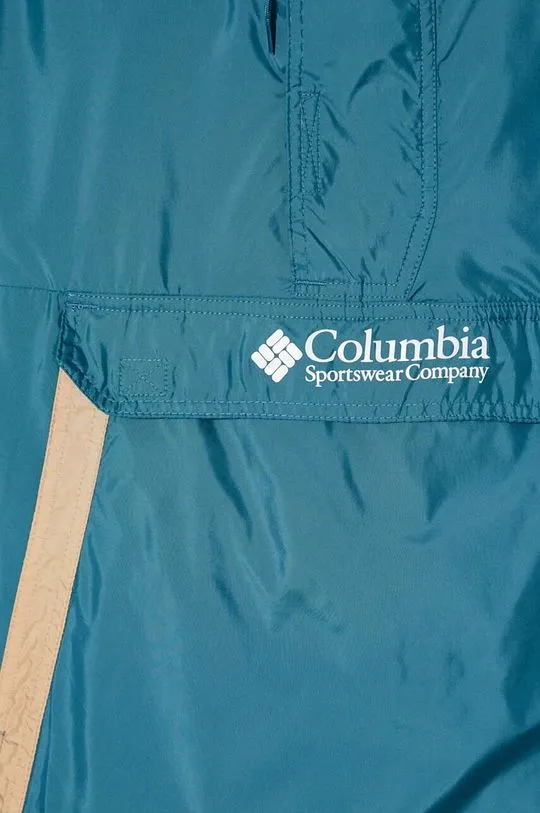 Columbia windbreaker Challenger turquoise color