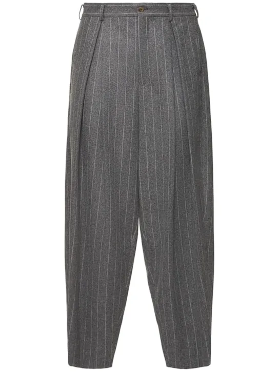 Comme des Garçons Homme Plus Pinstriped wool flannel pants