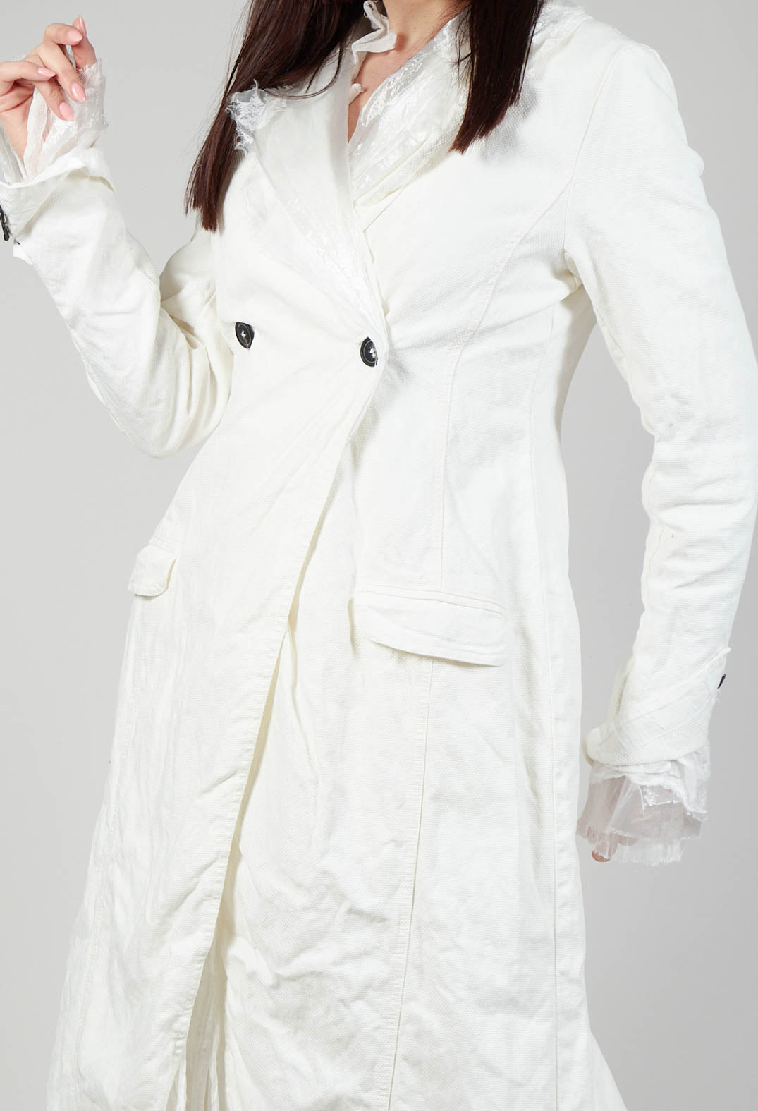 Contrast Lining Coat in Callas