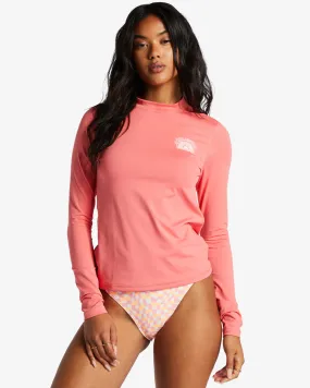 Core Long Sleeve Upf 50 Rashguard - Vintage Coral