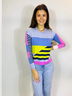 Diagonal Stripe Sweater