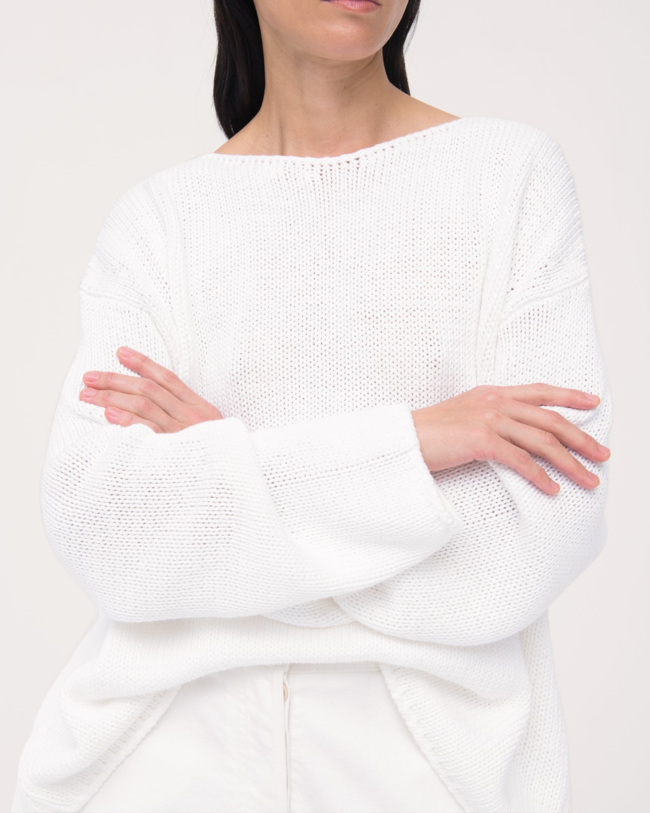 Draped Knit Sweater