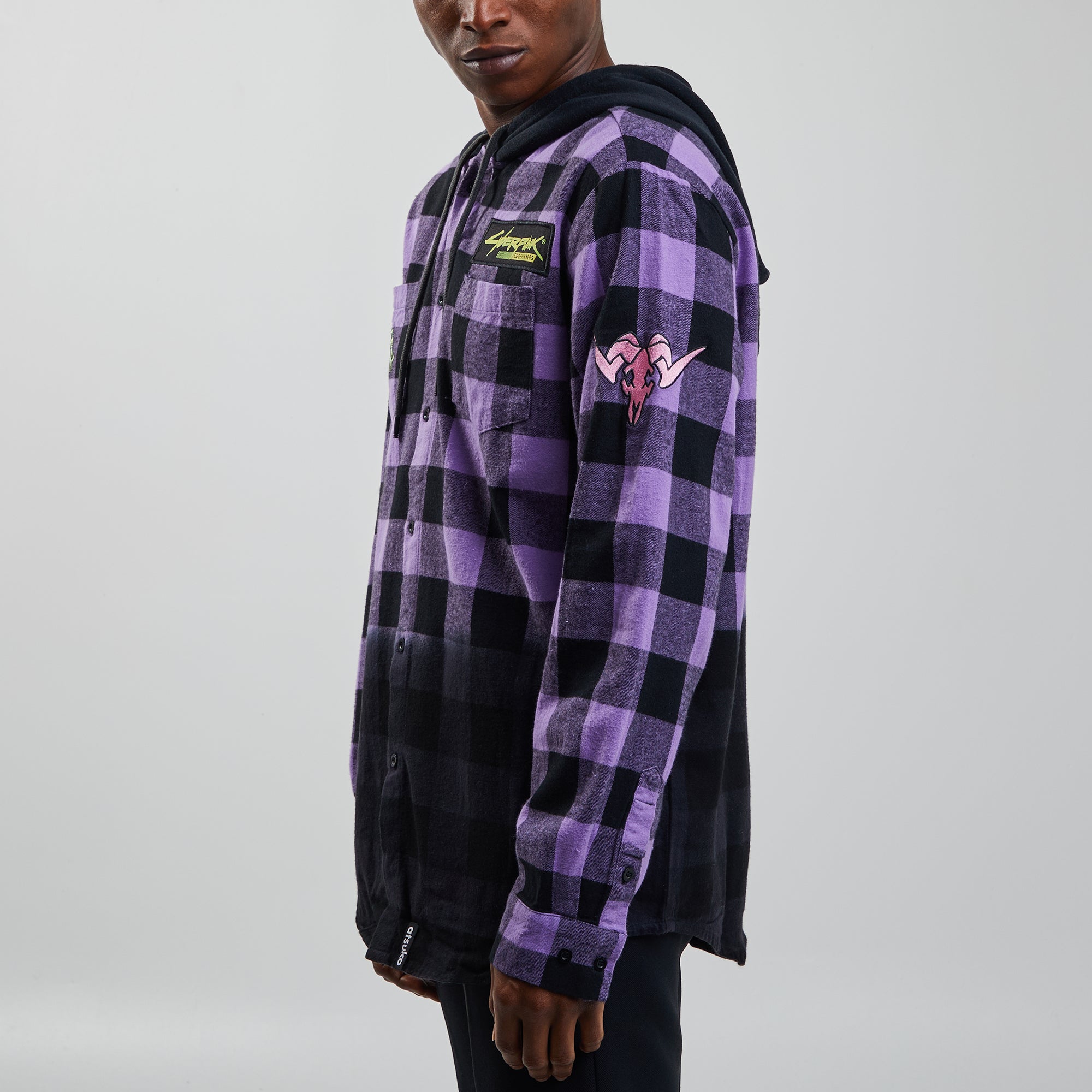 Edgerunners Flannel Hoodie