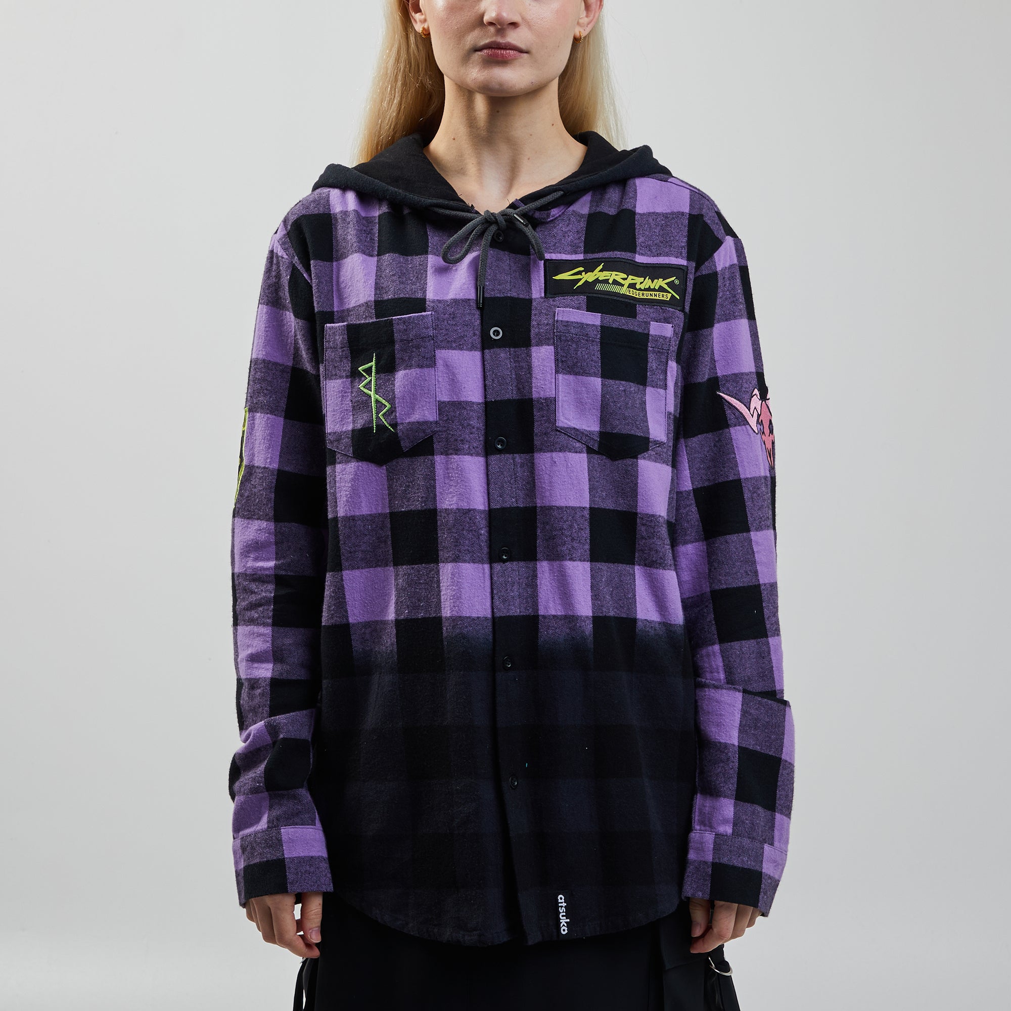 Edgerunners Flannel Hoodie