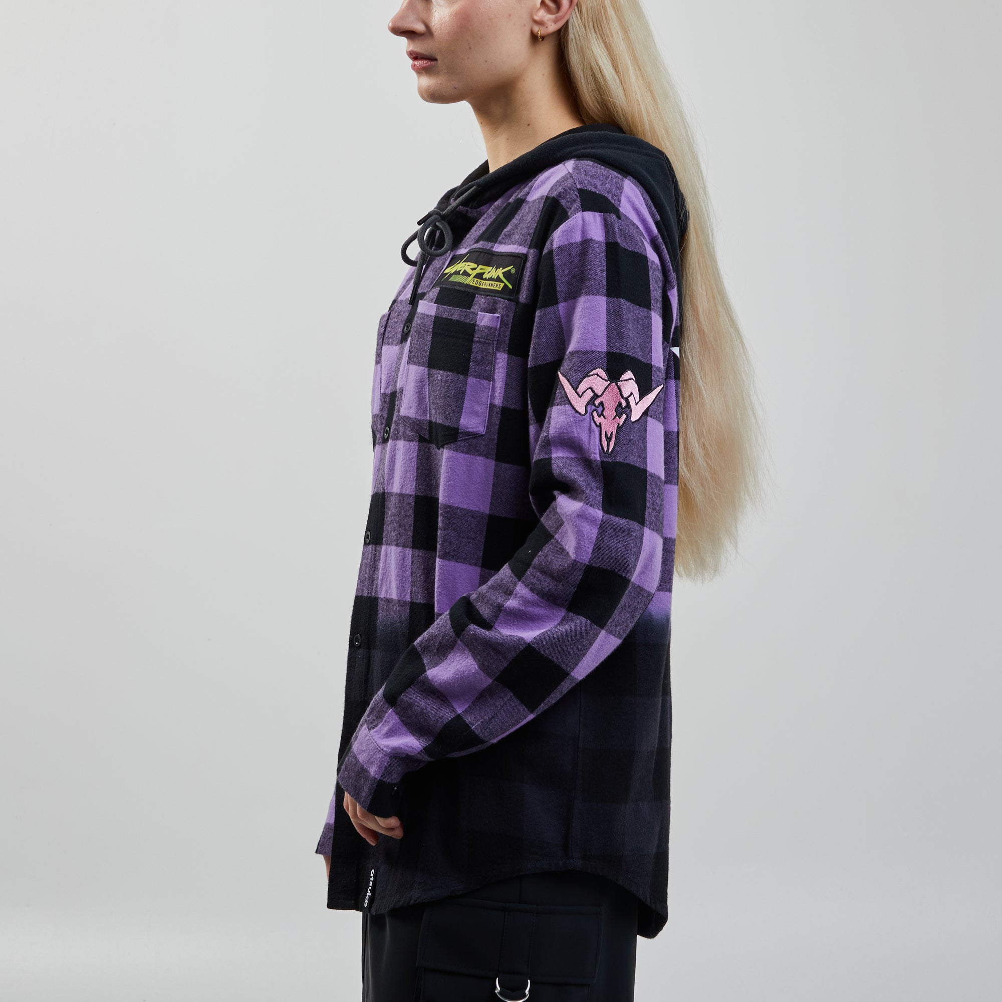 Edgerunners Flannel Hoodie