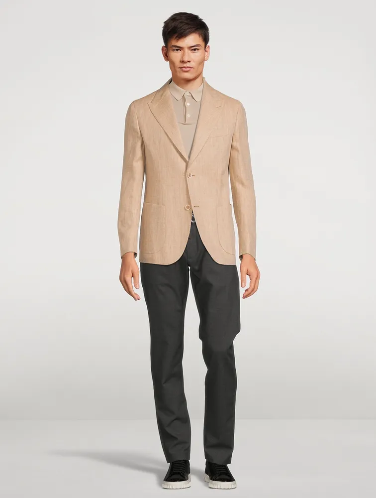 ELEVENTY Linen And Wool Jacket