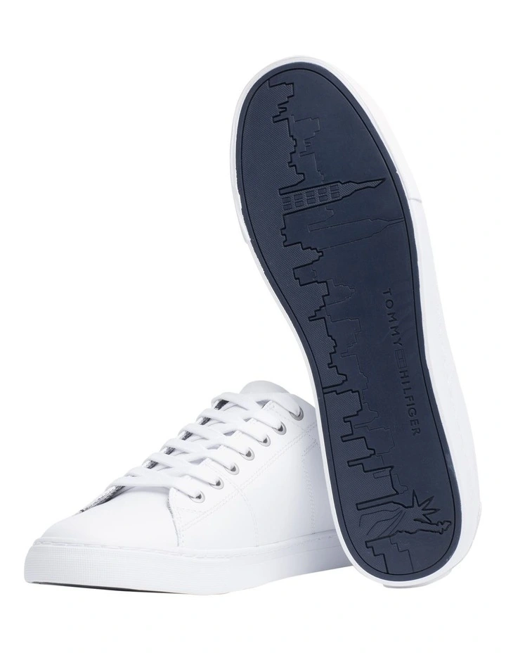 Essential Leather Trainer Sneaker in White