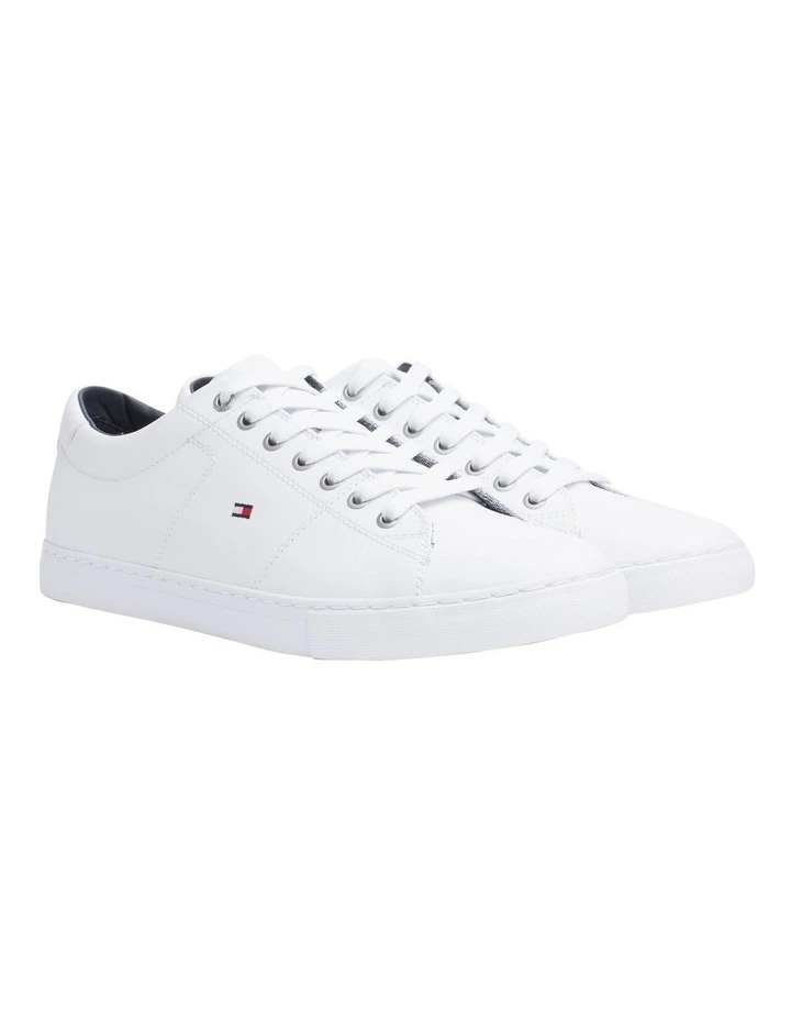 Essential Leather Trainer Sneaker in White