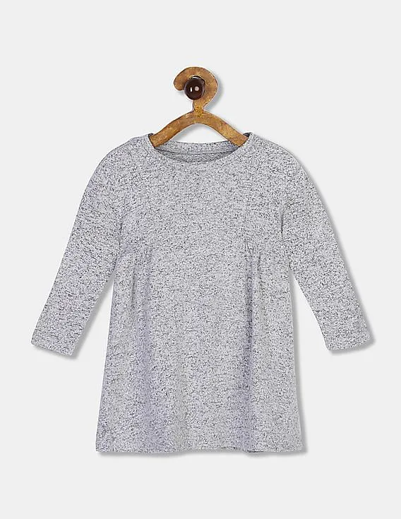 GAP Girls Grey Softspun Long Sleeve Dress