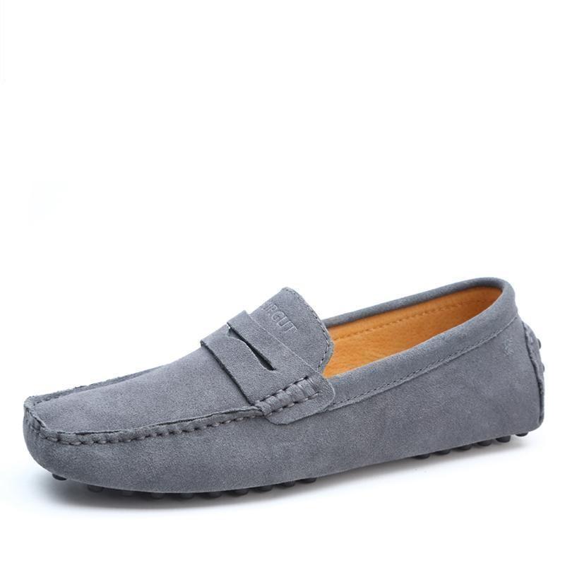 Genuine Leather Summer Style Fashion Men's Soft Moccasin Flats