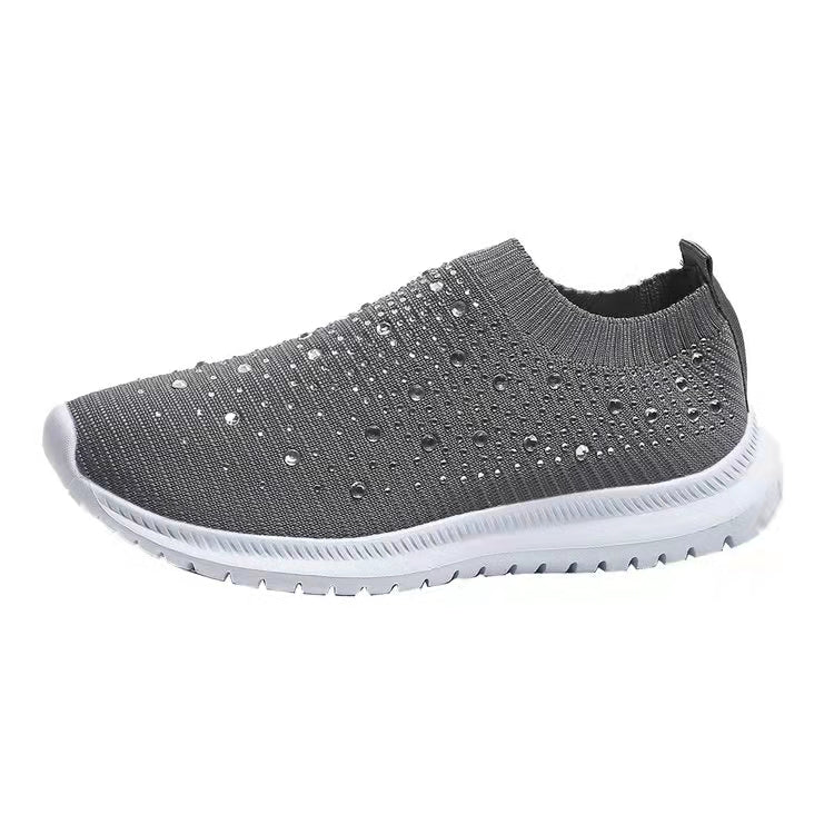 Grey Austrian Crystal McKinley Sports Shoes