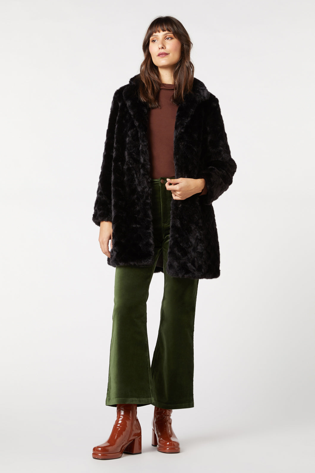 Hallie Faux Fur Coat