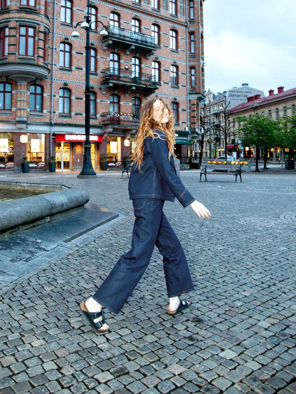 Holly Western Pants 70's Blue