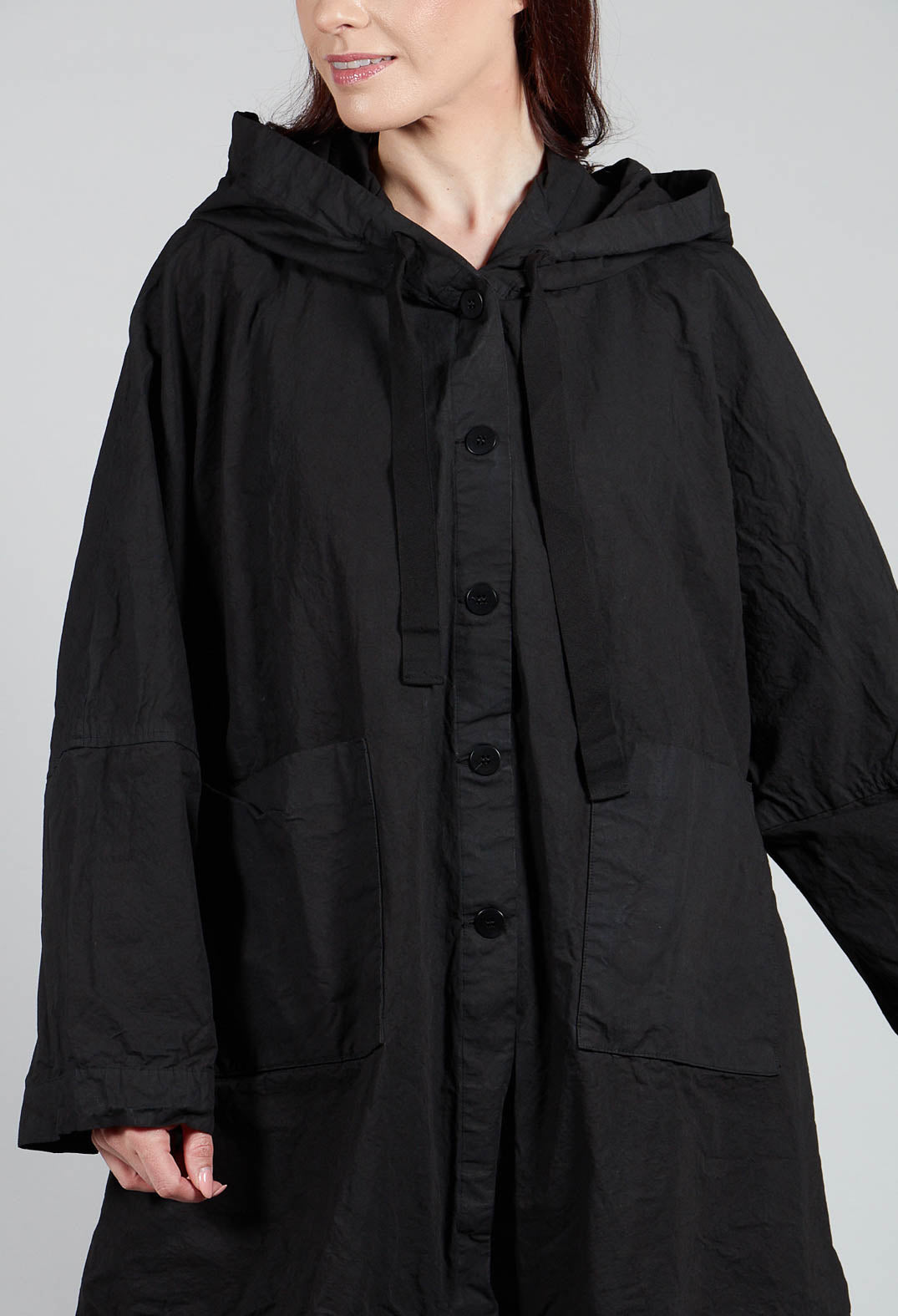 Hooded Parka CC in Black