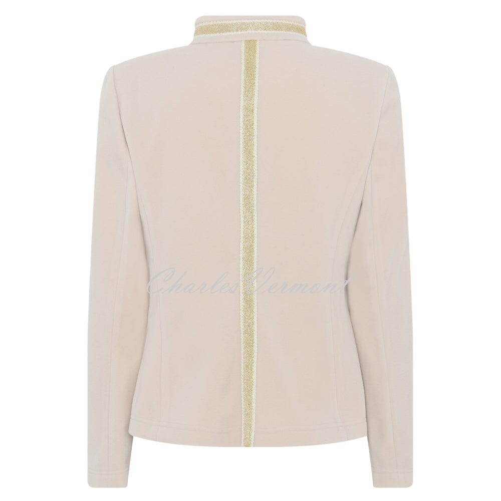 I'cona Luxe Fleece Jacket With Gold Detail - Style 67143-60089-14