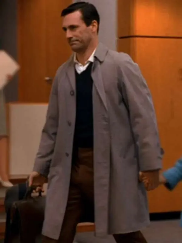 Jon Hamm Mad Men Trench Coat - New American Jackets