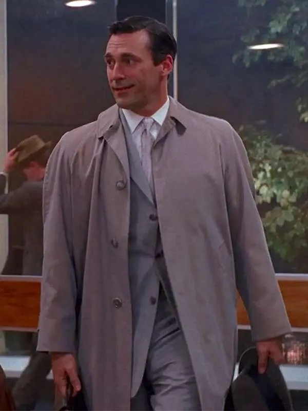 Jon Hamm Mad Men Trench Coat - New American Jackets