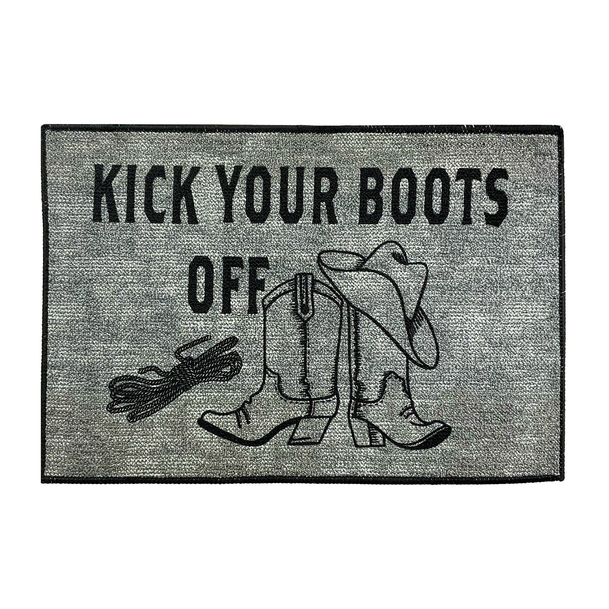 Kick Your Boots Off Door Mat