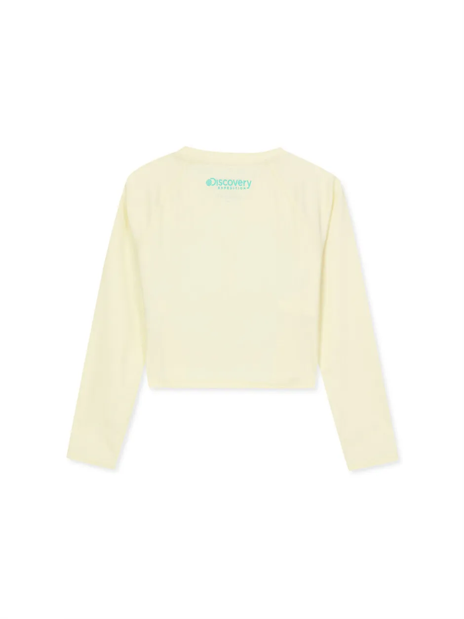 [KIDS] Girl`S Rashguard L.Cream