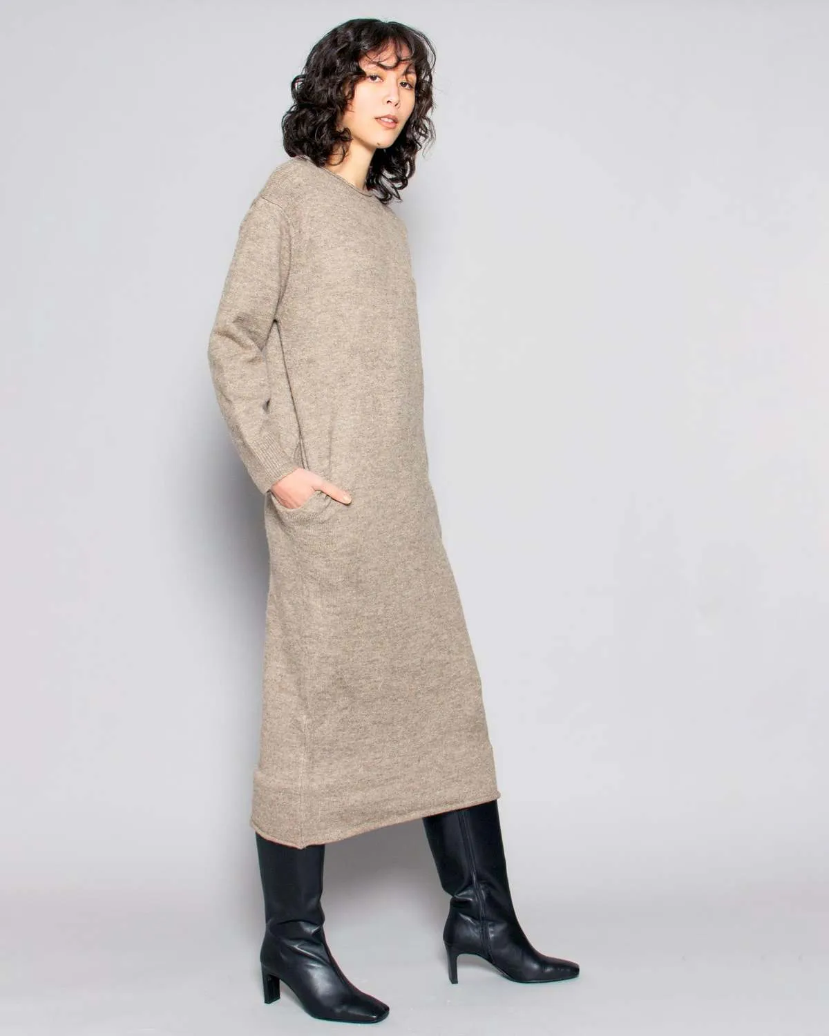 Lars Midi Sweater Dress - Mocha