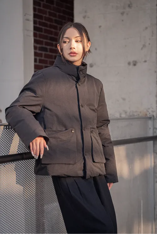 Mitsuki Puffer Coat - Black