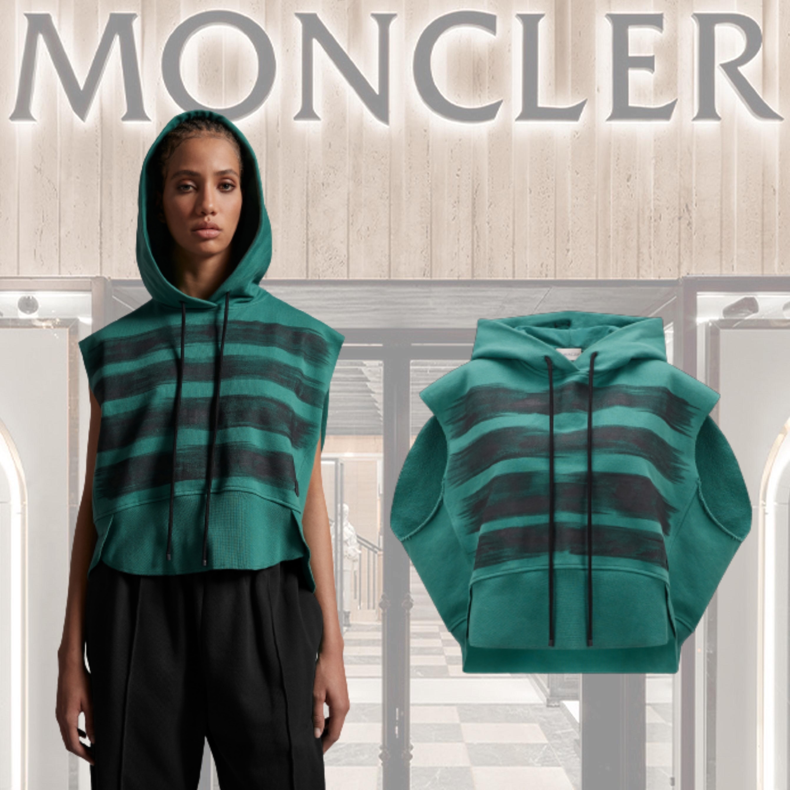 MONCLER  |Sleeveless Hoodie