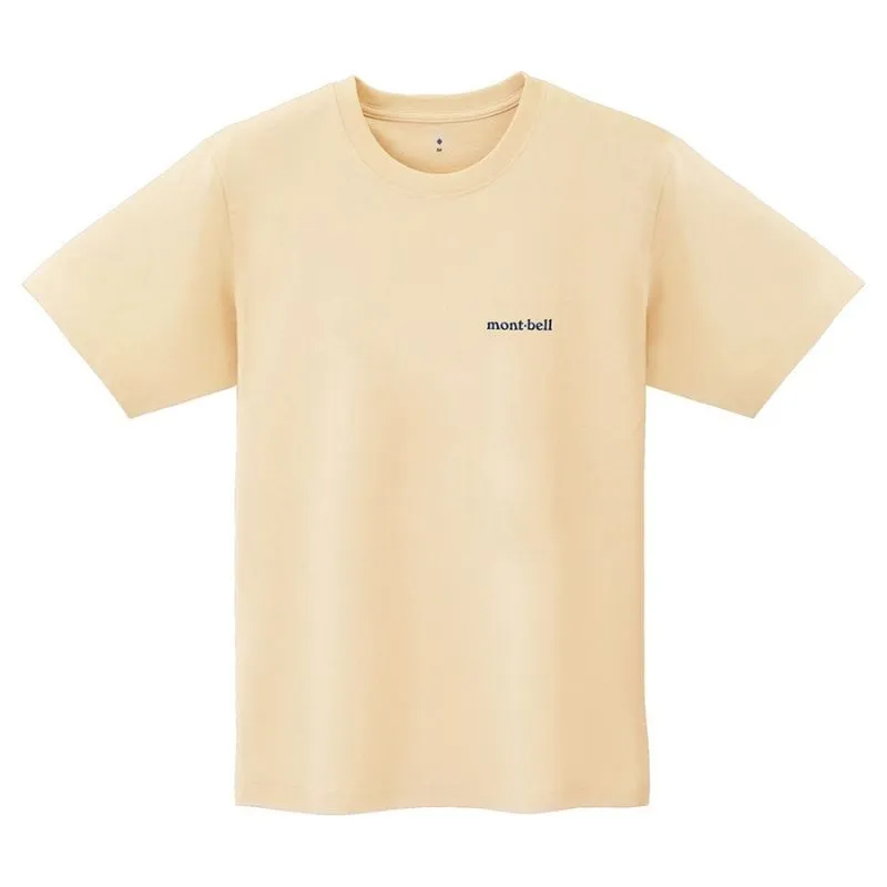 Montbell T-Shirt Unisex Pear Skin Cotton T Daybreak UV Cut