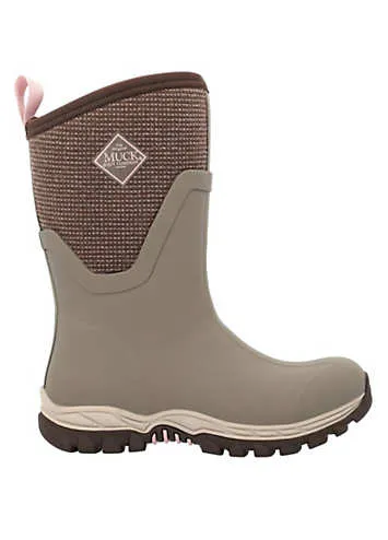 Muck Boots Brown Arctic Sport Mid Wellington Boots | Grattan