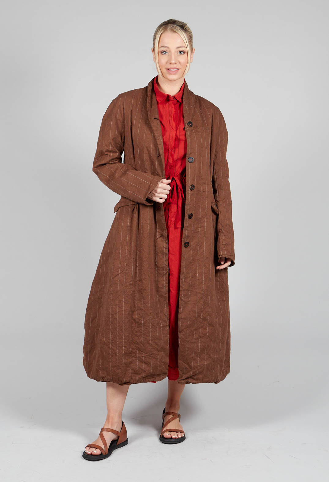 Mya Coat in Tobacco